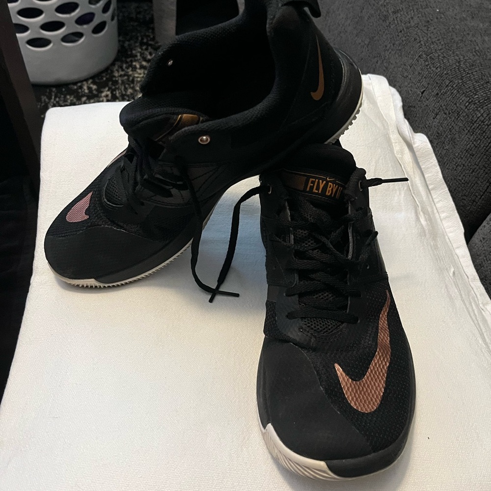 Nike Black and Gold Sneakers